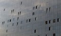 Sky reflection on Glass wall of Modern building with Repeating structure. Exterior architecture of building Royalty Free Stock Photo