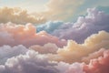 Sky Rhythm Layers Calming Rhythms Abstract Cloud Background Royalty Free Stock Photo