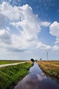 Sky. River. padi field Royalty Free Stock Photo