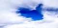 Sky`s shaped into heart by cloud Royalty Free Stock Photo