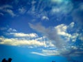 Sky scape of clouds. Cloudy sky. Rainy weather. Dramatic clouds. Dramatic background. Royalty Free Stock Photo