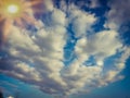 Sky scape of clouds. Cloudy sky. Rainy weather. Dramatic clouds. Dramatic background. Royalty Free Stock Photo