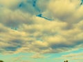 Sky scape of clouds. Cloudy sky. Rainy weather. Dramatic clouds. Dramatic background. Royalty Free Stock Photo