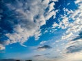 Sky scape of clouds. Cloudy sky. Rainy weather. Dramatic clouds. Dramatic background. Royalty Free Stock Photo