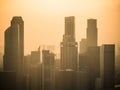 Sky scrappers in Singapore Royalty Free Stock Photo