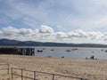 Sky sea sand in aberdyfi