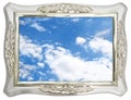 Sky in silver photo frame