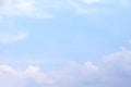 Sky, Soft Blue Sky Clear, Beautiful blue white sky fluffy clouds Royalty Free Stock Photo