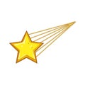 sky star shoot cartoon vector illustration Royalty Free Stock Photo
