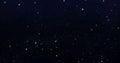 Sky stars, starry night blue starlight shine in dark space universe background. Twinkling and blinking stars in sky with glimmer Royalty Free Stock Photo