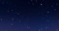 Sky stars, starry night dark blue background with starlight sparkles twinkling and blinking in universe space. Starry night sky, Royalty Free Stock Photo