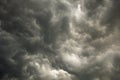 Sky with storm dark clouds Royalty Free Stock Photo