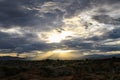 Sky before the storm, Tatacoa Desert, Colombia Royalty Free Stock Photo
