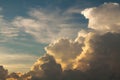 The Sky before storm and heavy rain coming. Sky with dark gray cloud Royalty Free Stock Photo