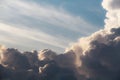 The Sky before storm and heavy rain coming. Sky with dark gray cloud Royalty Free Stock Photo