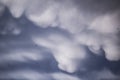 The sky after a summer thunderstorm. Cumulus clouds. Sunset Royalty Free Stock Photo