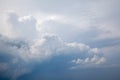 sky, sunlit clouds, white and blue clouds, storm is coming, dark clouds