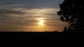 Sky sunset clouds skyline silhouette