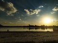 sky, sunset, lake, landscape, beauty, clouds, water, atmosphere