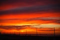 Hatteras Sky at Sunset North Carolina Outer Banks Royalty Free Stock Photo