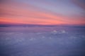 Sky Sunset Rainbow Soft Cloud blue orange background Royalty Free Stock Photo