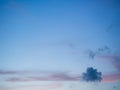 The sky at sunset, Sunny background, blue sky with white clouds, Natural landscape, Cute clouds floating on the sky Royalty Free Stock Photo