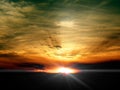 Sky, sunset, sunrise Royalty Free Stock Photo