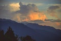 Sky at sunset time in Manali