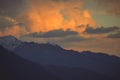 Sky at sunset time at Manali Royalty Free Stock Photo