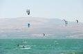 Sky-surfing on lake Kinneret