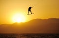 Sky-surfing on lake Kinneret