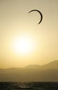 Sky-surfing on lake Kinneret