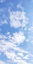 Sky texture, abstract nature blue sky background with tiny clouds. panorama image Royalty Free Stock Photo