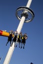 Sky and thrill rides at State Fair of Texas