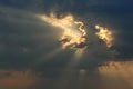 Sky and thunder clouds. Royalty Free Stock Photo