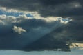 Sky with thunderstorm clouds. Royalty Free Stock Photo