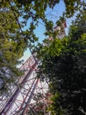 sky tower and trees