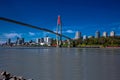 Sky-train Bridge Linking Surrey and New Westminster Royalty Free Stock Photo