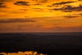 The sky in Twilight time with Layers of mountain Royalty Free Stock Photo