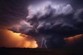 Sky Unleashed Dramatic stormy sky portrays the intensity of nature