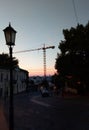 Sunset of beatiful city