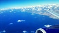 Sky View From Airplane Window Royalty Free Stock Photo