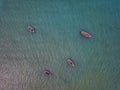 A sky view of the ocean at Laoshan, Qingao