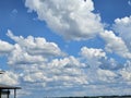 Sky view clouds  sunshine Royalty Free Stock Photo
