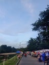 Sky View in the Evening Market