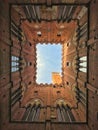 The sky view from Museo Civico in Siena Royalty Free Stock Photo