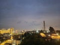 Sky view from rooftop batam Royalty Free Stock Photo