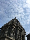 Sky views of prambanan temple
