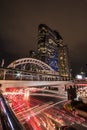 Sky walk BTS Chong Nonsi Bangkok Thailand.