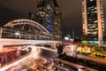 Sky walk BTS Sky walk BTS `Chong Nonsi` Bangkok Thailand.